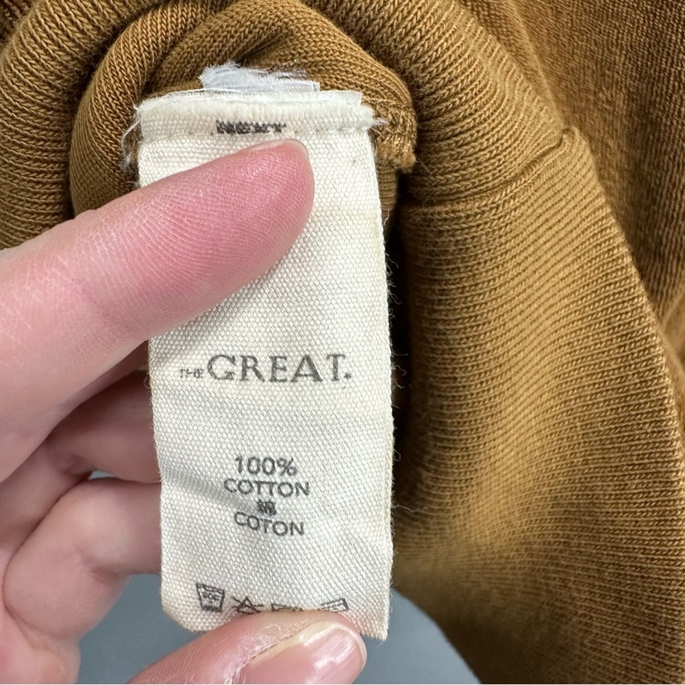 The Great. The Microterry V-Neck Sweatshirt - Picture 5 of 6